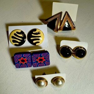 Vintage 5 Earrings Bundle